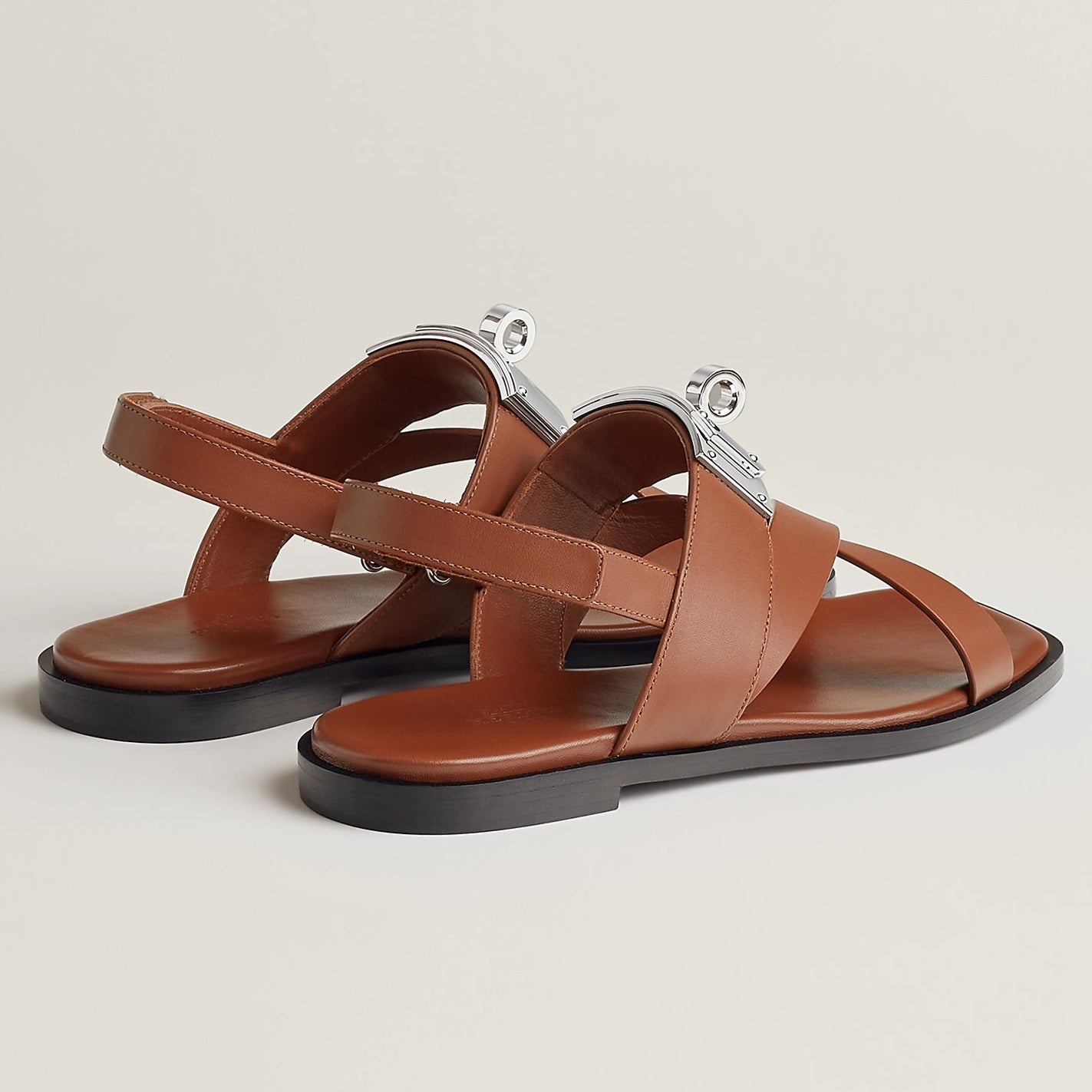 Hermes Ines Sandals - Brown