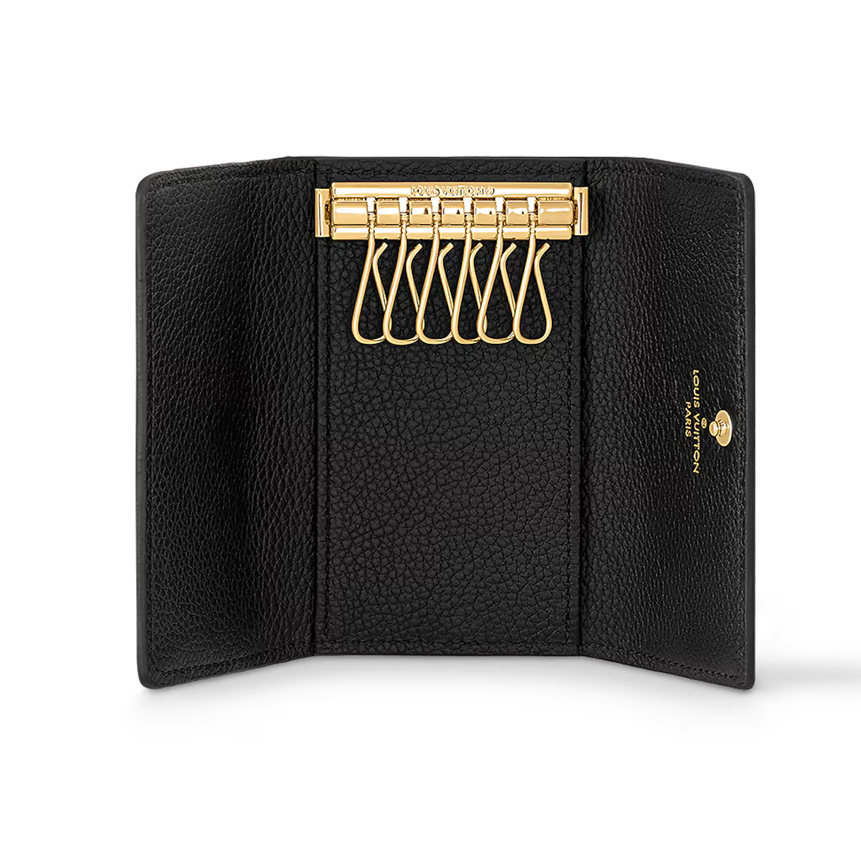 Louis Vuitton Monogram Empreinte 6 Key Holder - Black