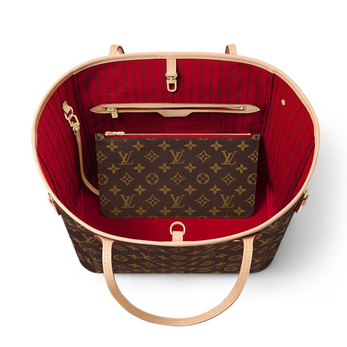 Louis Vuitton Neverfull MM Totebag - Brown