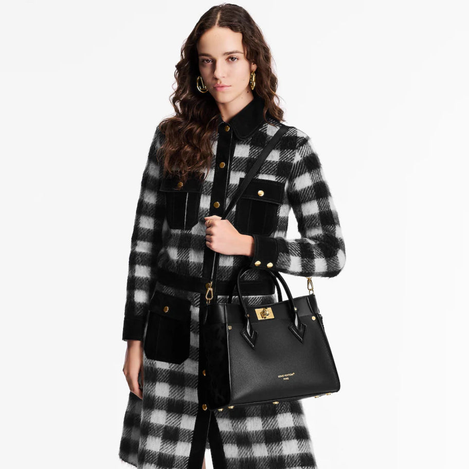 Louis Vuitton On My Side MM Handbag - Navy Blue