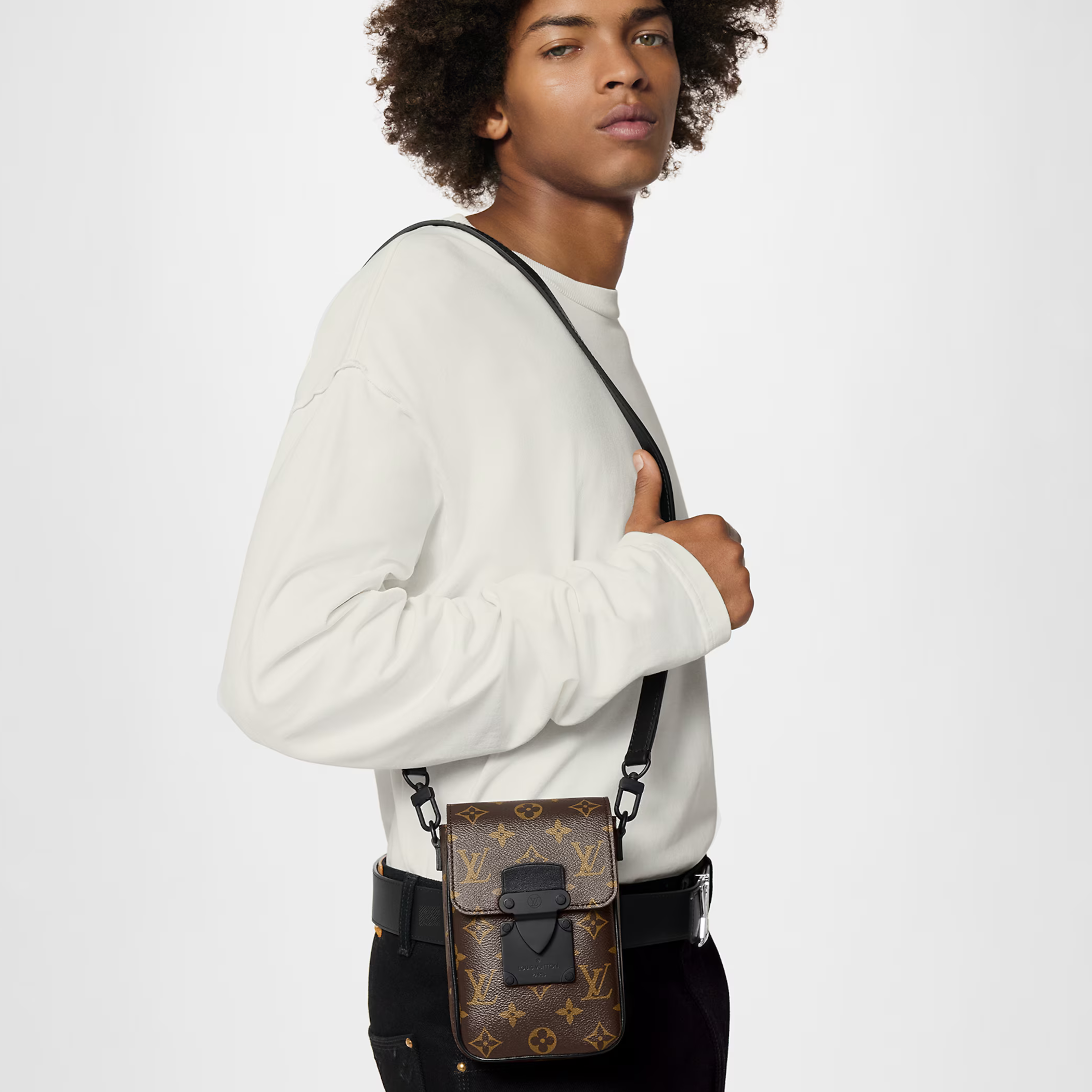 Louis Vuitton S-Lock Vertical Wearable Wallet - Monogram Macassar