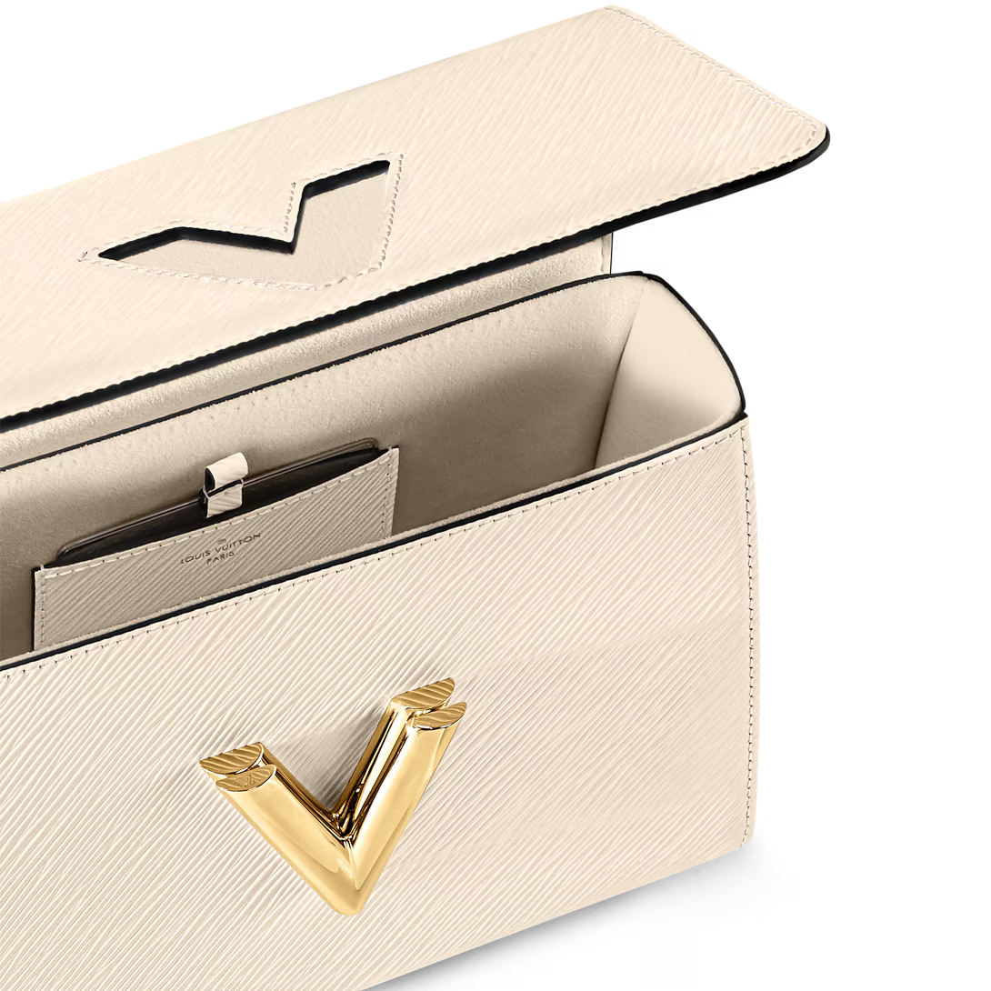 Louis Vuitton Twist MM Chain Bag - Quartz White