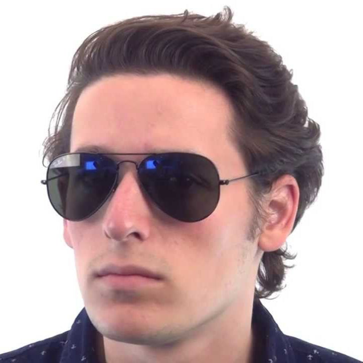 Ray Ban Aviator Classic RB3025 002/58 Black Frame Sunglasses