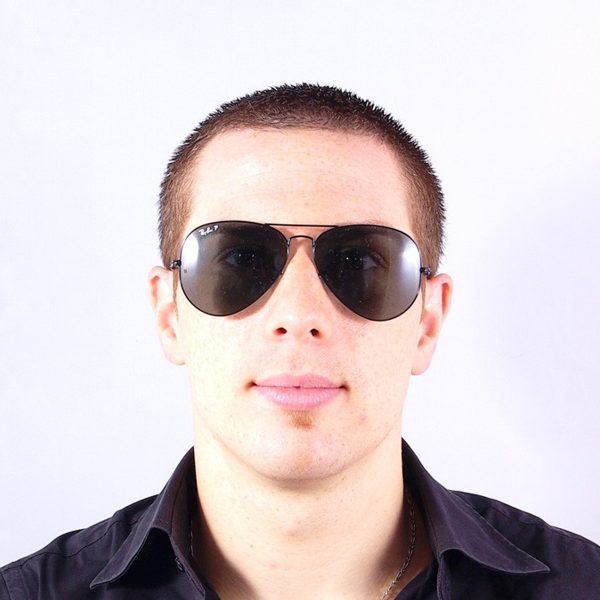 Ray Ban Aviator Classic RB3025 002/58 Black Frame Sunglasses