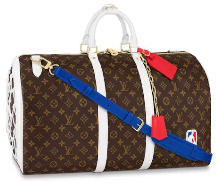 Louis Vuitton x NBA Monogram Keepall Bandoulière 55 Duffle Bag - Brown