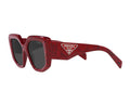Prada PR14ZS 15D-5S0 Rectangular Marble Red Sunglasses