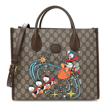 Gucci Disney GG Supreme Small Donald Duck Tote – Beige
