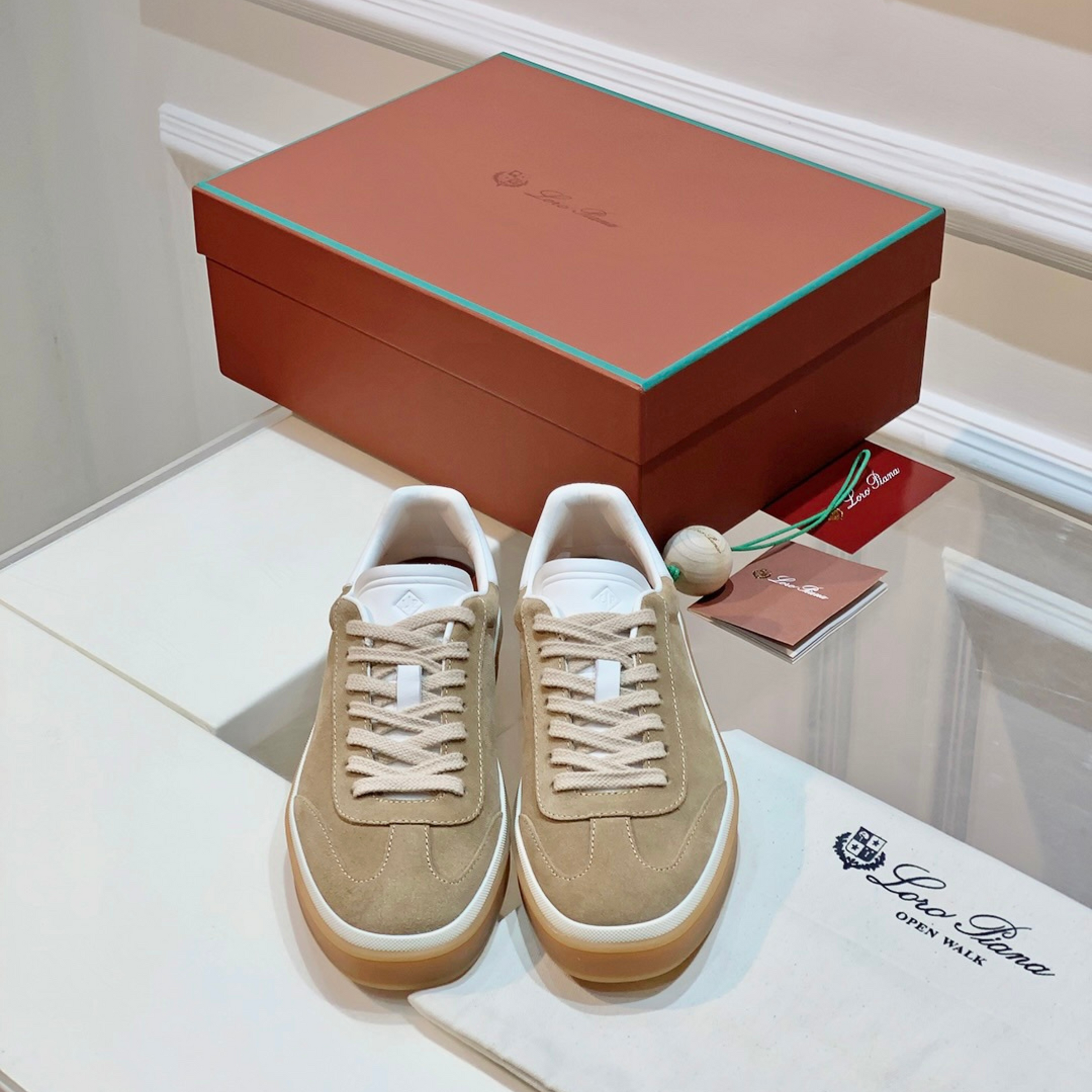 Loro Piana Tennis Walk Suede Sneakers - Suede (256)