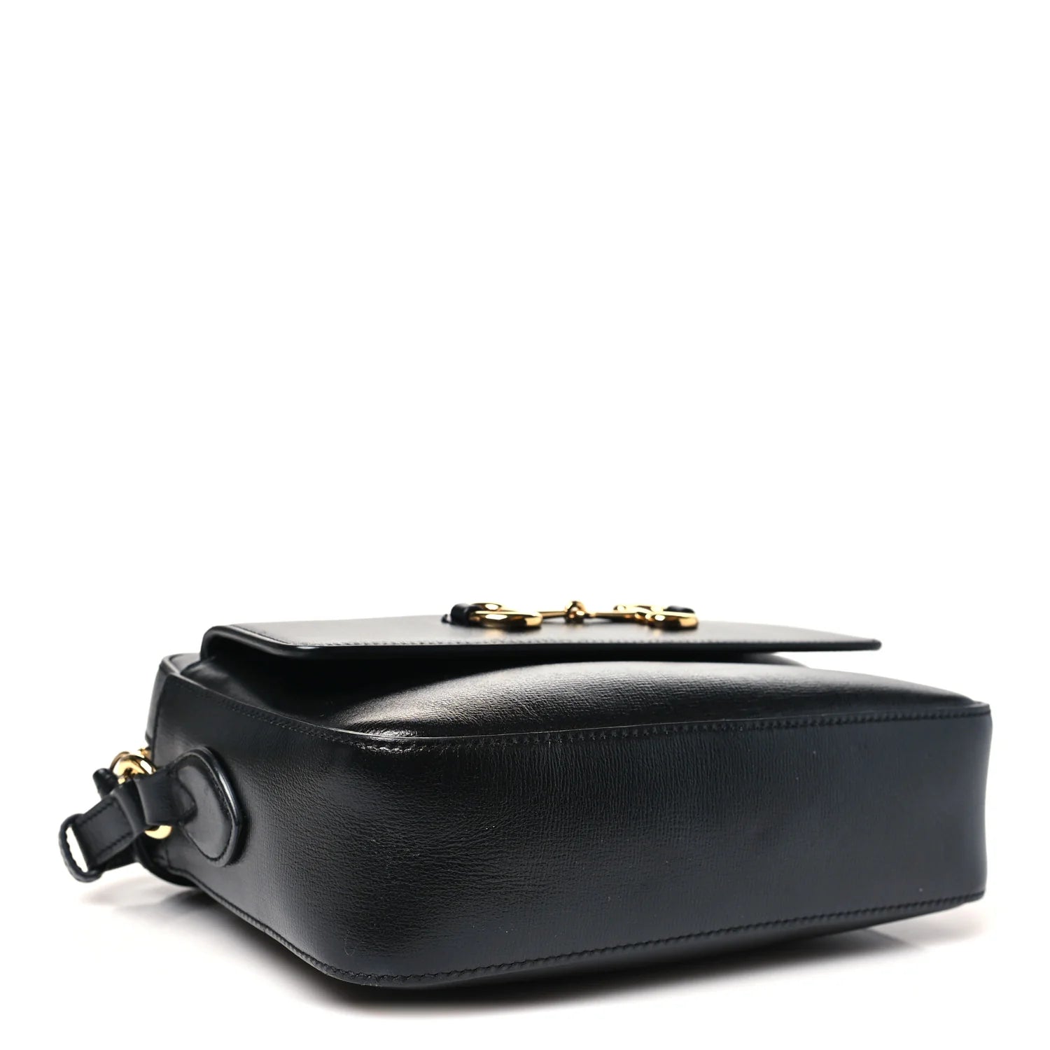 Gucci Horsebit 1955 Small Shoulder Leather Bag – Black