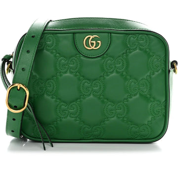 Gucci GG Matelassé Small Shoulder Bag - Green