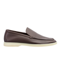 Loro Piana Summer Walk Elk Leather Loafers - Very Dark Brown (H027)