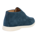 Loro Piana Open Walk Suede Ankle Boots - Dark Blue