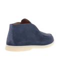 Loro Piana Open Walk Suede Loafers - Dark Blue