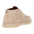 Loro Piana Open Walk Suede Ankle Boots - Beige