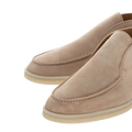 Loro Piana Open Walk Suede Ankle Boots - Beige