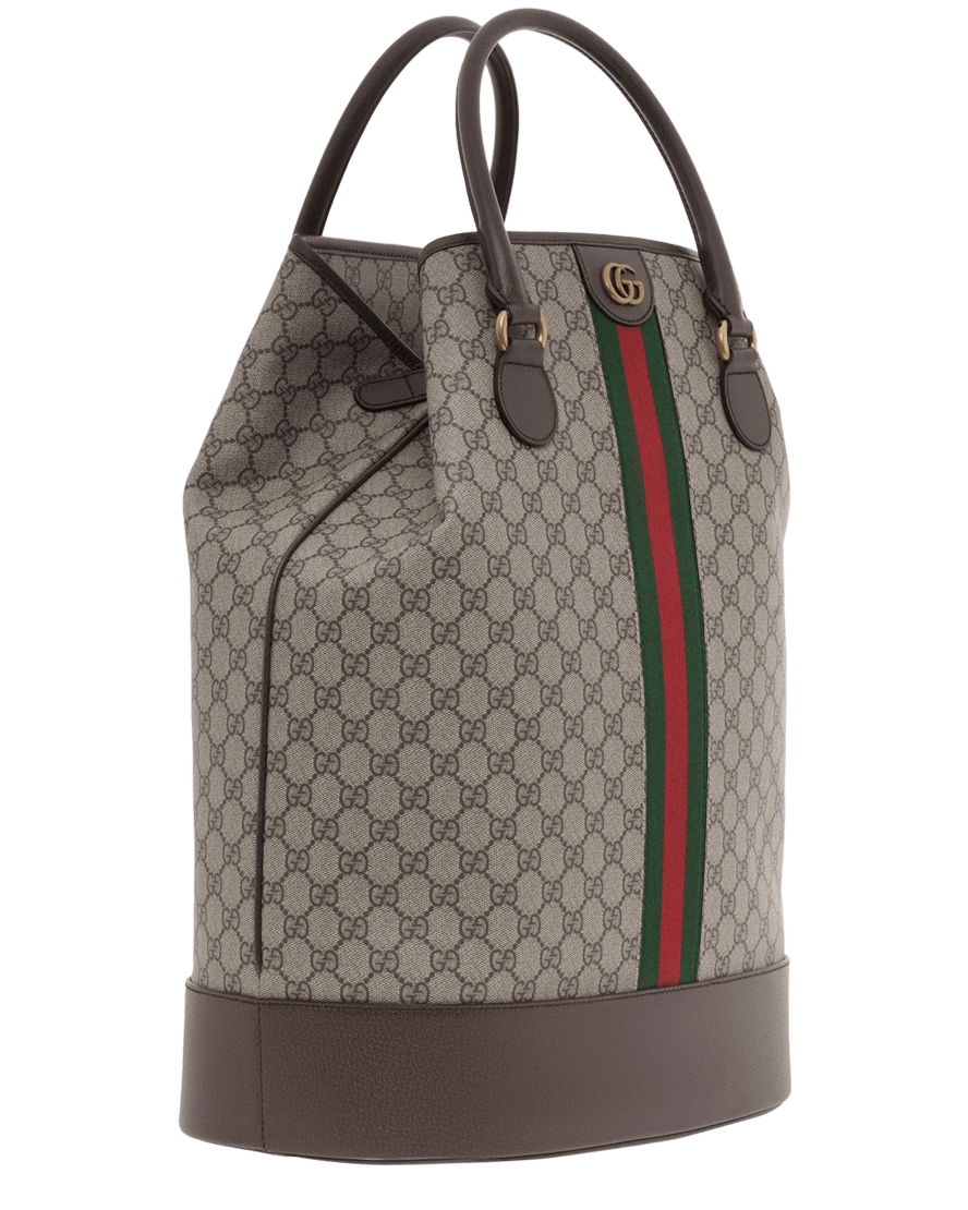 Gucci Signature GG Canvas Savoy Duffle Bag – Beige