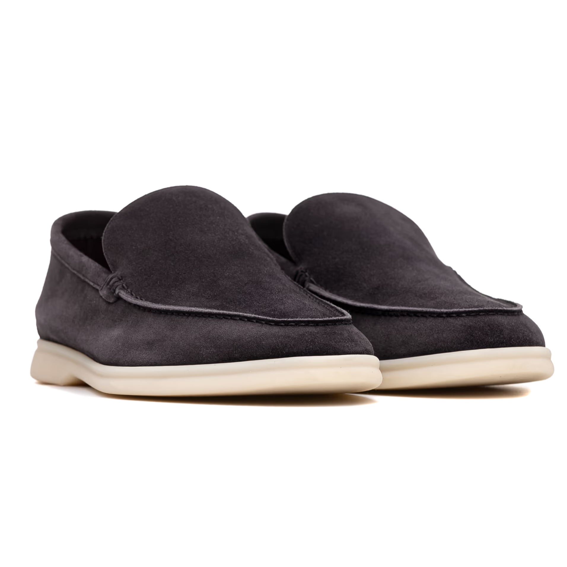 Loro Piana Summer Walk Suede Loafers - Brown