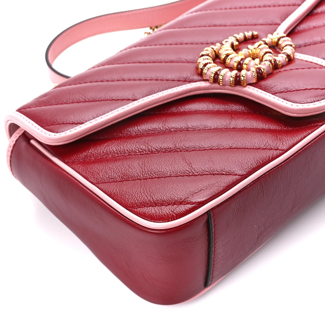 Gucci GG Medium Shoulder Bag - Red