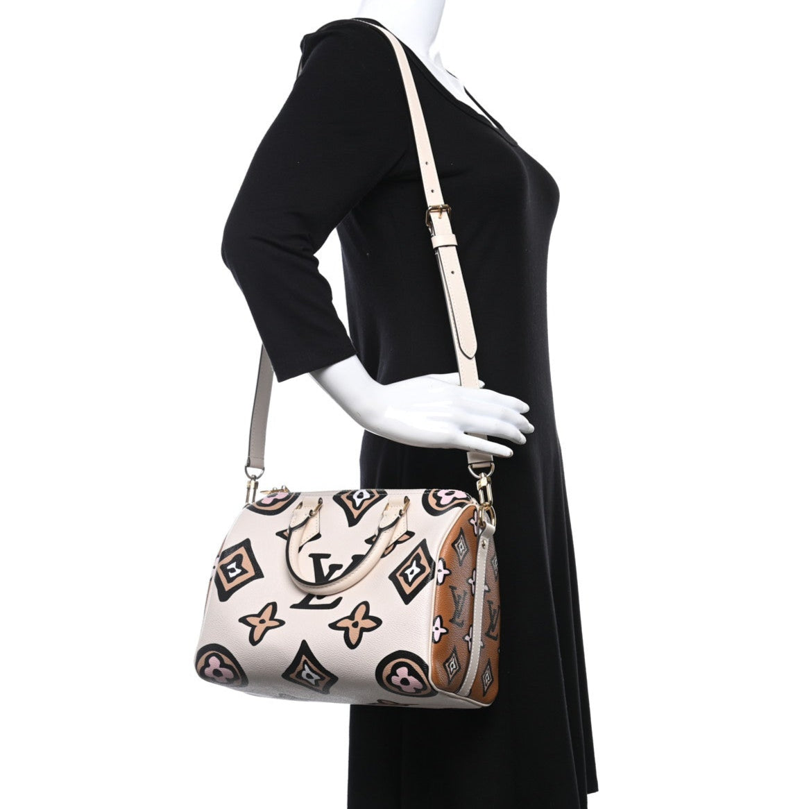 Louis Vuitton Wild At Heart Speedy Bandouliere 25 Handbag - Creme