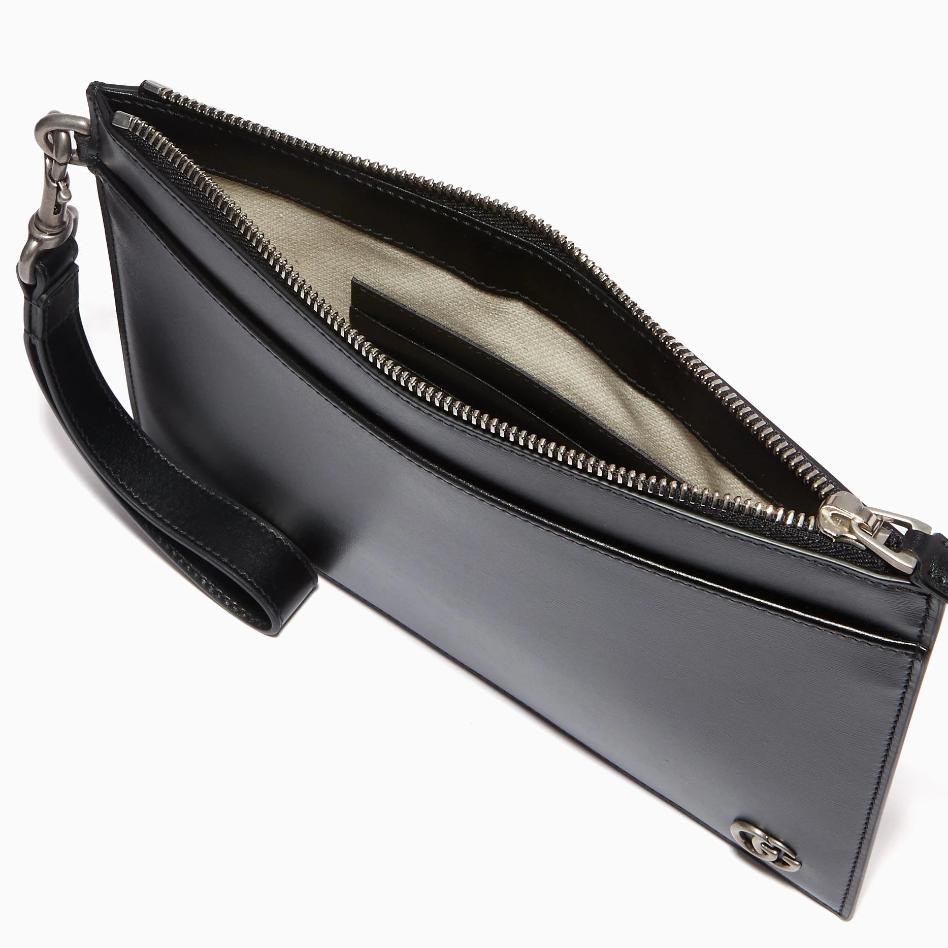 Gucci GG Marmont Smooth Leather Pouch – Black