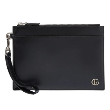 Gucci GG Marmont Smooth Leather Pouch – Black