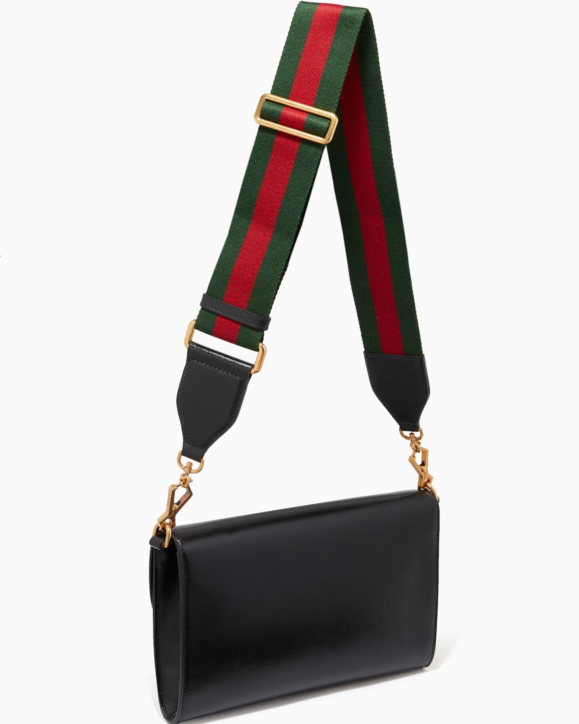 Gucci Horsebit 1955 Chain Crossbody Shoulder Bag – Black