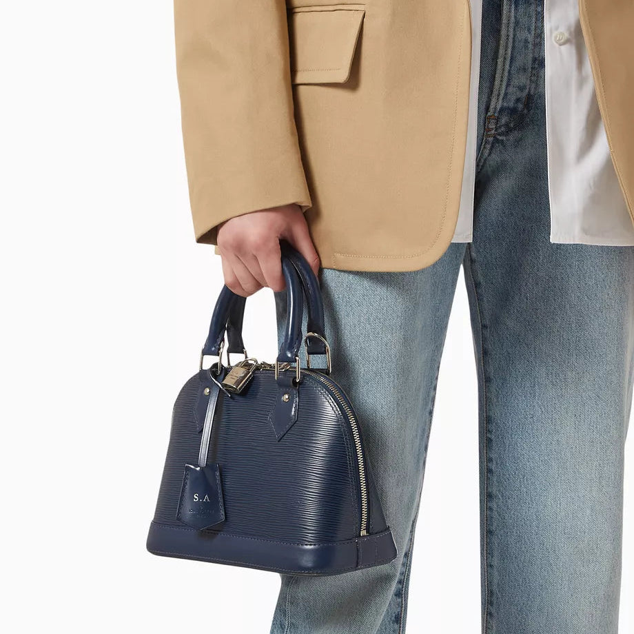 Louis Vuitton Epi Leather Alma BB Handbag - Indigo Blue