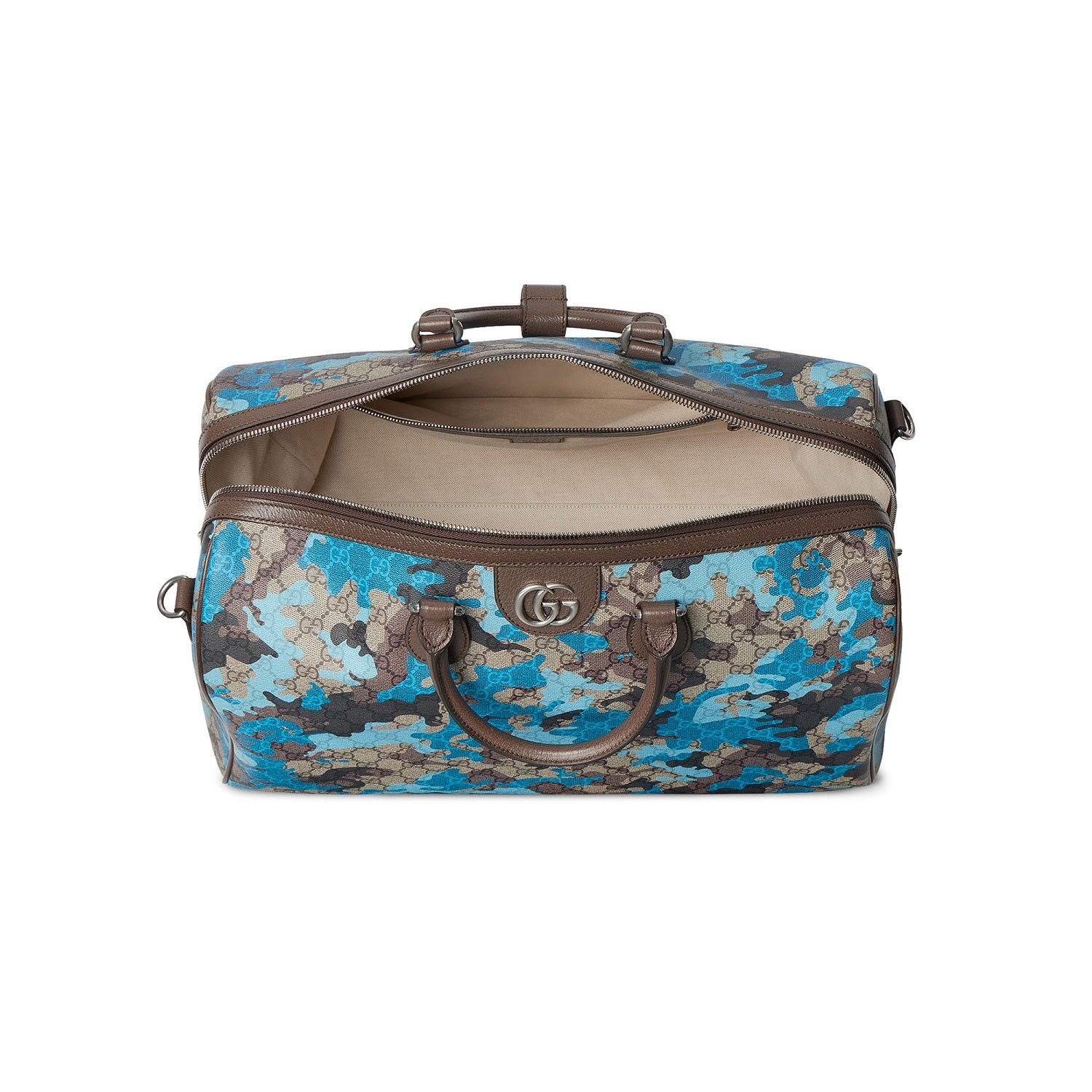 Gucci GG Small Duffle Bag – Camouflage Blue