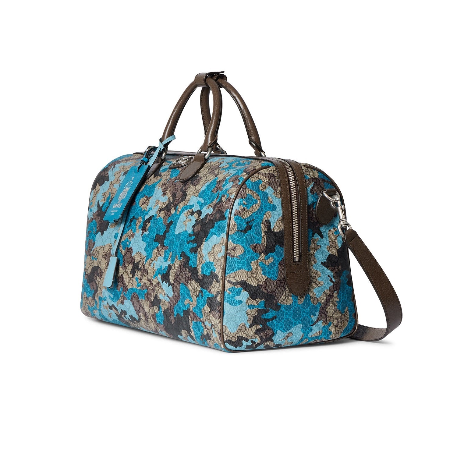 Gucci GG Small Duffle Bag – Camouflage Blue