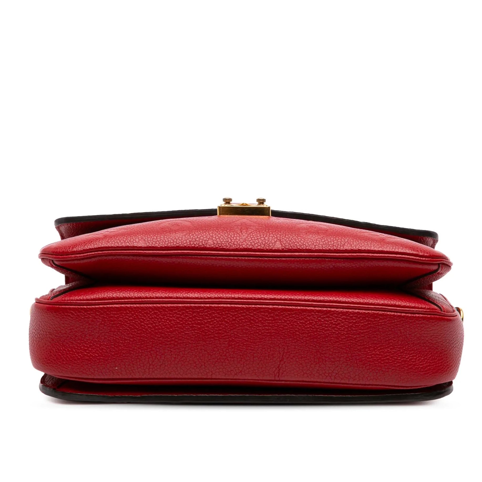 Louis Vuitton Monogram Empreinte Pochette Metis Handbag - Red