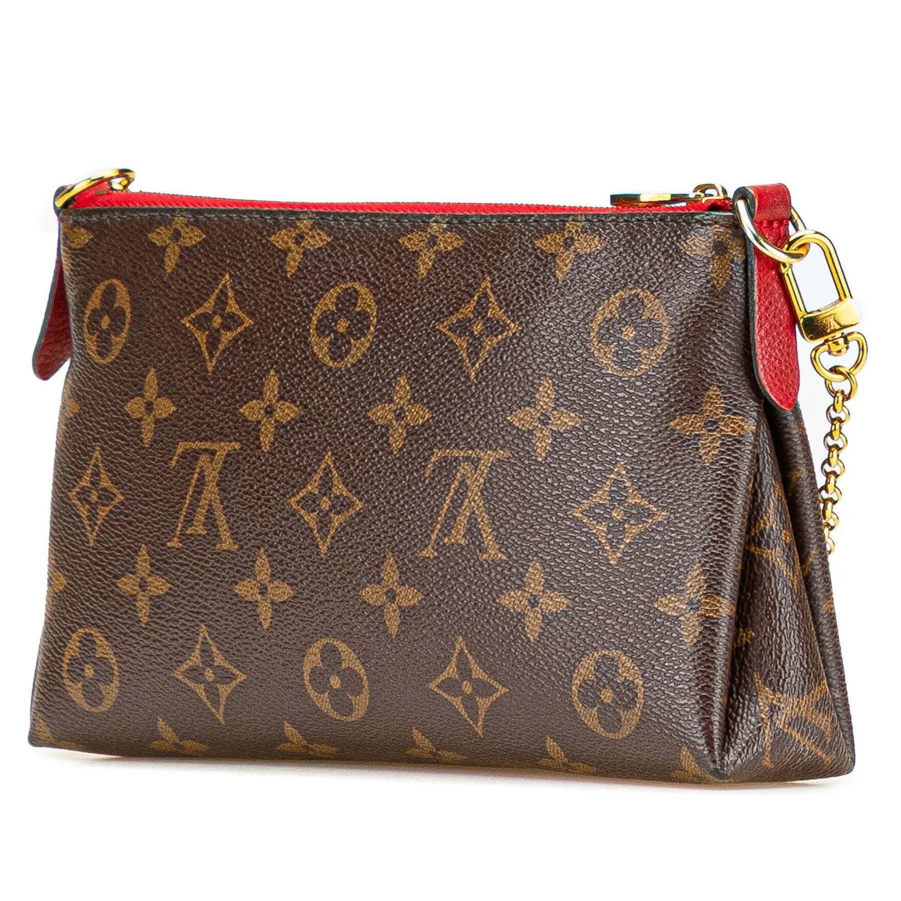 Louis Vuitton Monogram Pallas Clutch Shoulder Bag - Cherry
