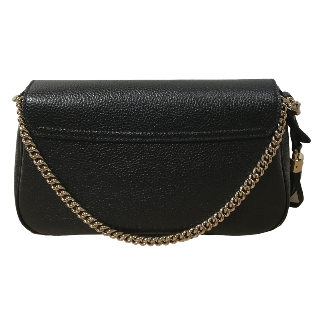 Gucci Pebbled Calfskin Soho Medium Flap Bag – Black