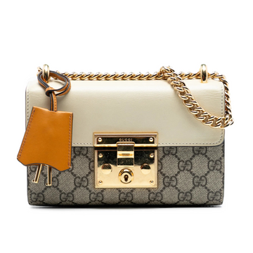 Gucci Padlock GG Supreme Shoulder Bag – Beige