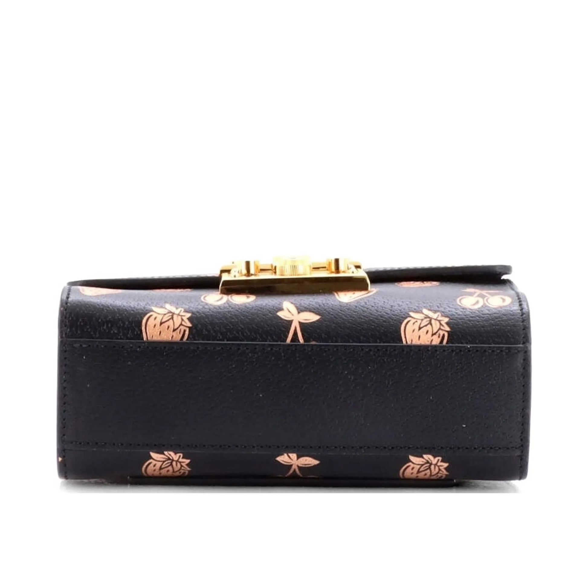 Gucci Padlock Small Berry Shoulder Bag – Black