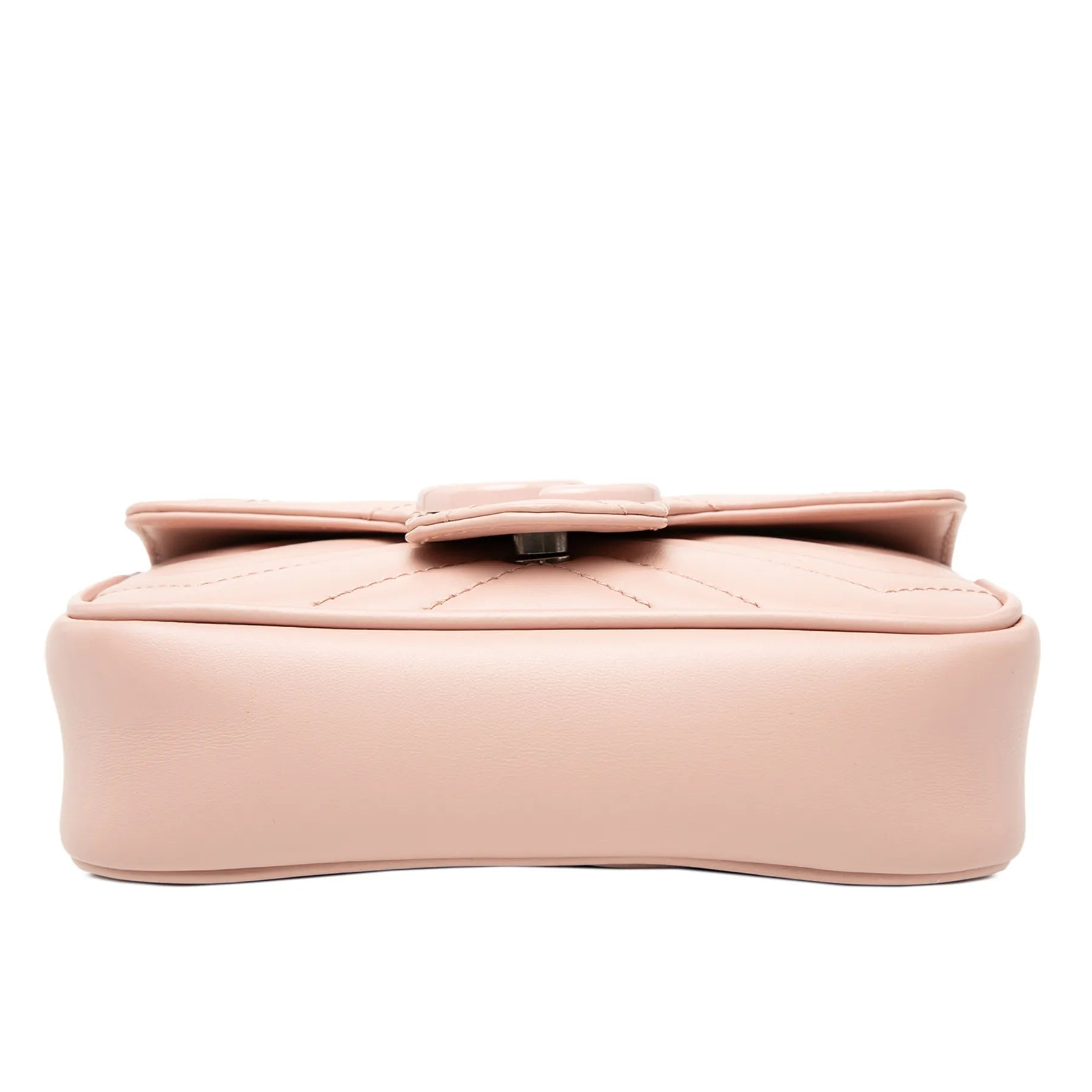 Gucci GG Marmont Leather Chain Belt Bag – Pink
