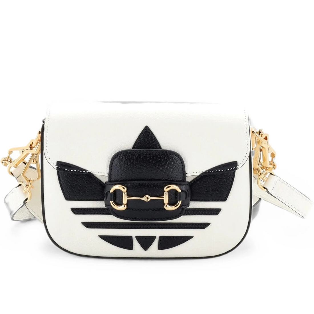 Gucci X Adidas Horsebit 1955 Mini Shoulder Bag – White