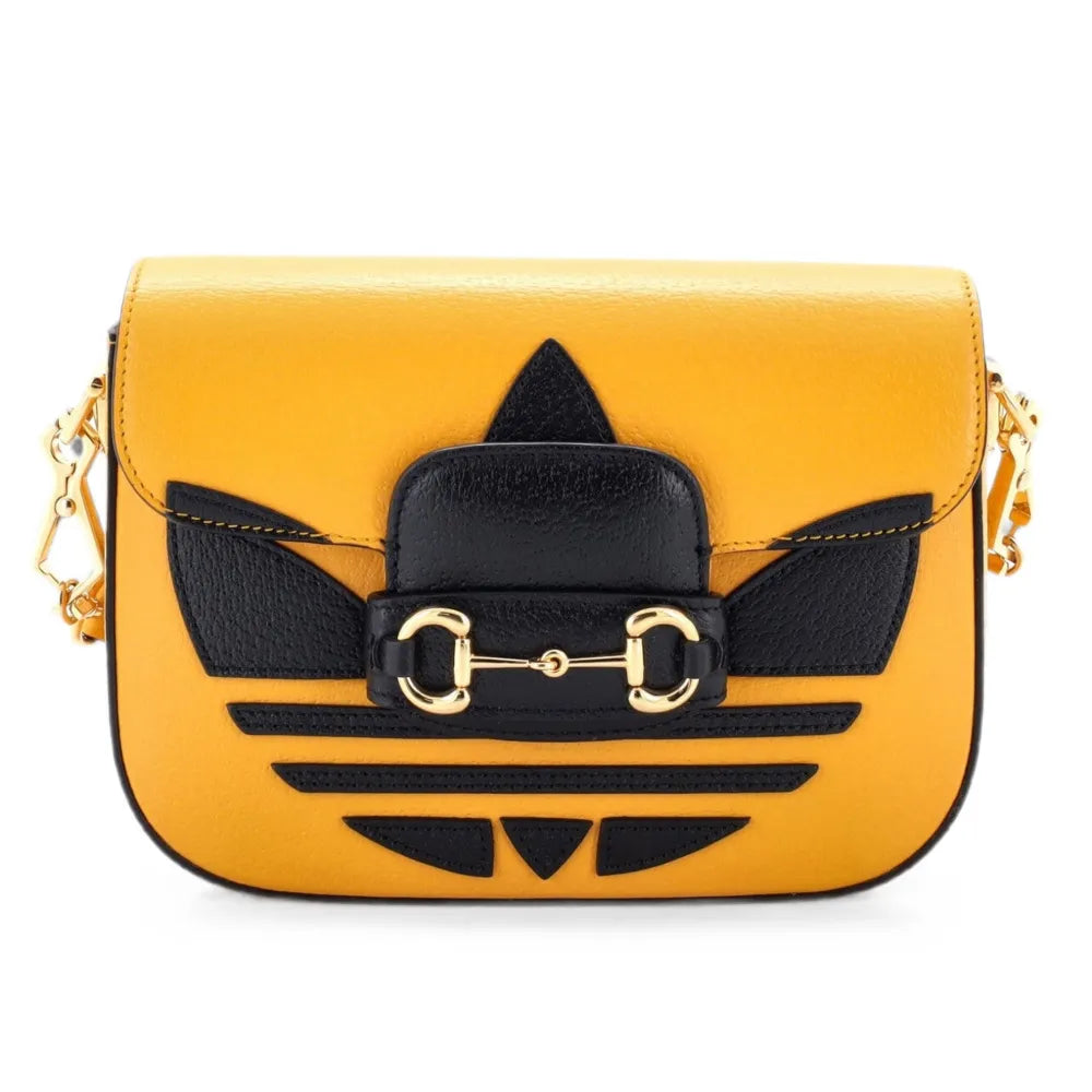 Gucci X Adidas Horsebit 1955 Mini Shoulder Bag – Yellow