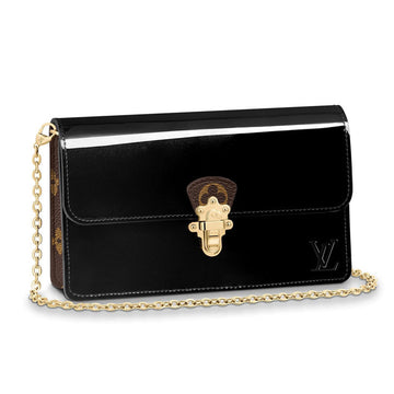 Louis Vuitton Cherrywood Chain Wallet Bag - Black