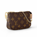 Louis Vuitton Mini Pochette Accessoires Chain Bag - Brown