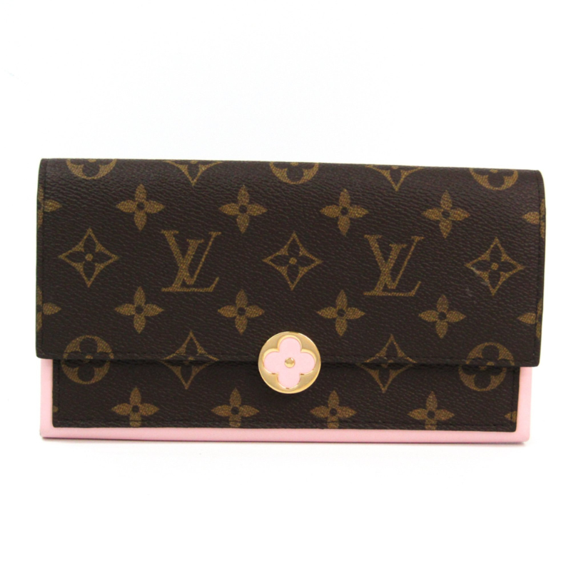 Louis Vuitton Monogram Flore Wallet - Brown
