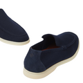 Loro Piana Summer Knitted Walk Wish® Wool Loafers - Navy Blue (W000)