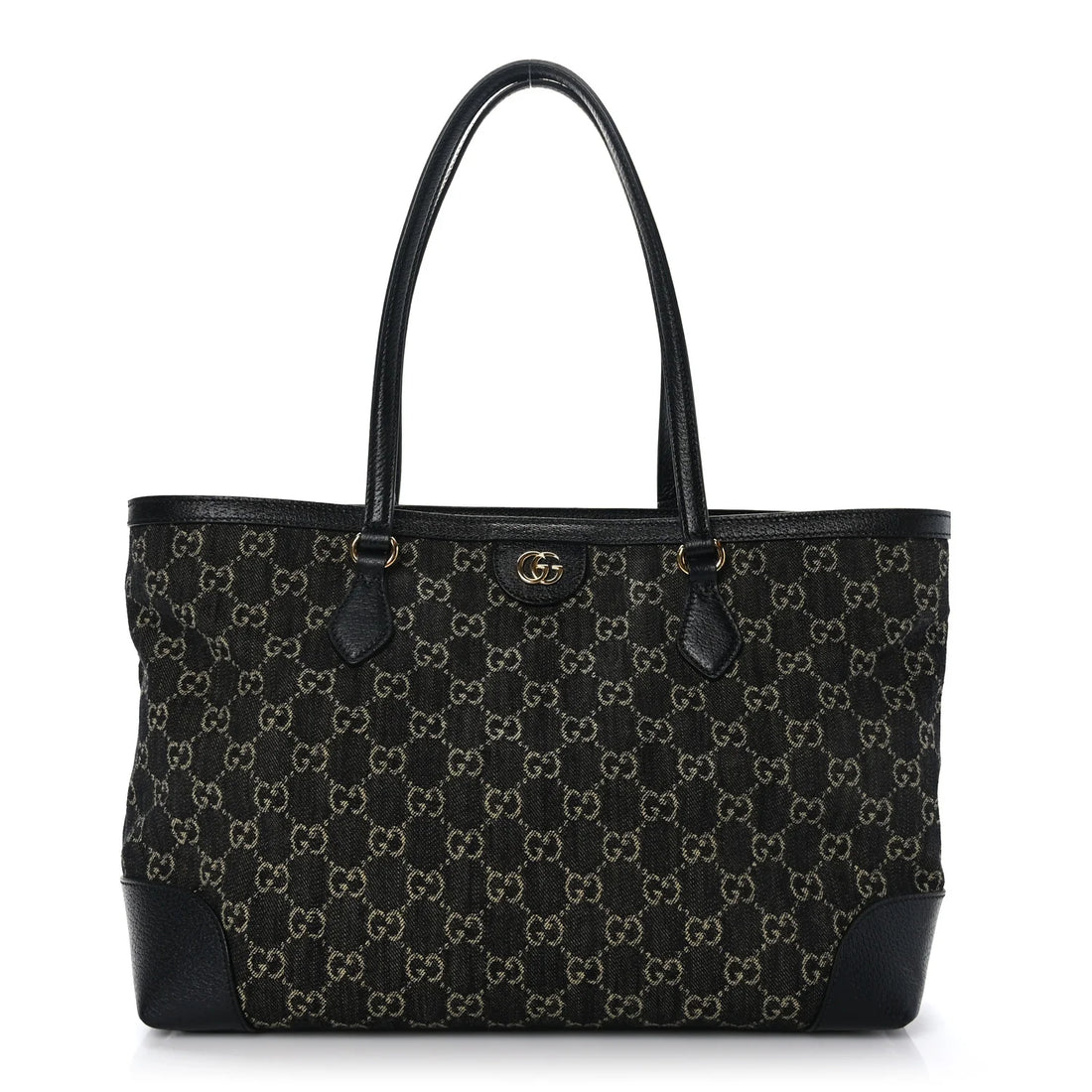Gucci GG Monogram Medium Ophidia Shopping Tote Bag – Black