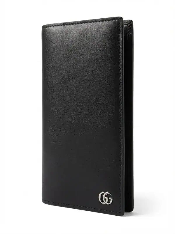 Gucci GG Marmont Vertical Leather Wallet – Black