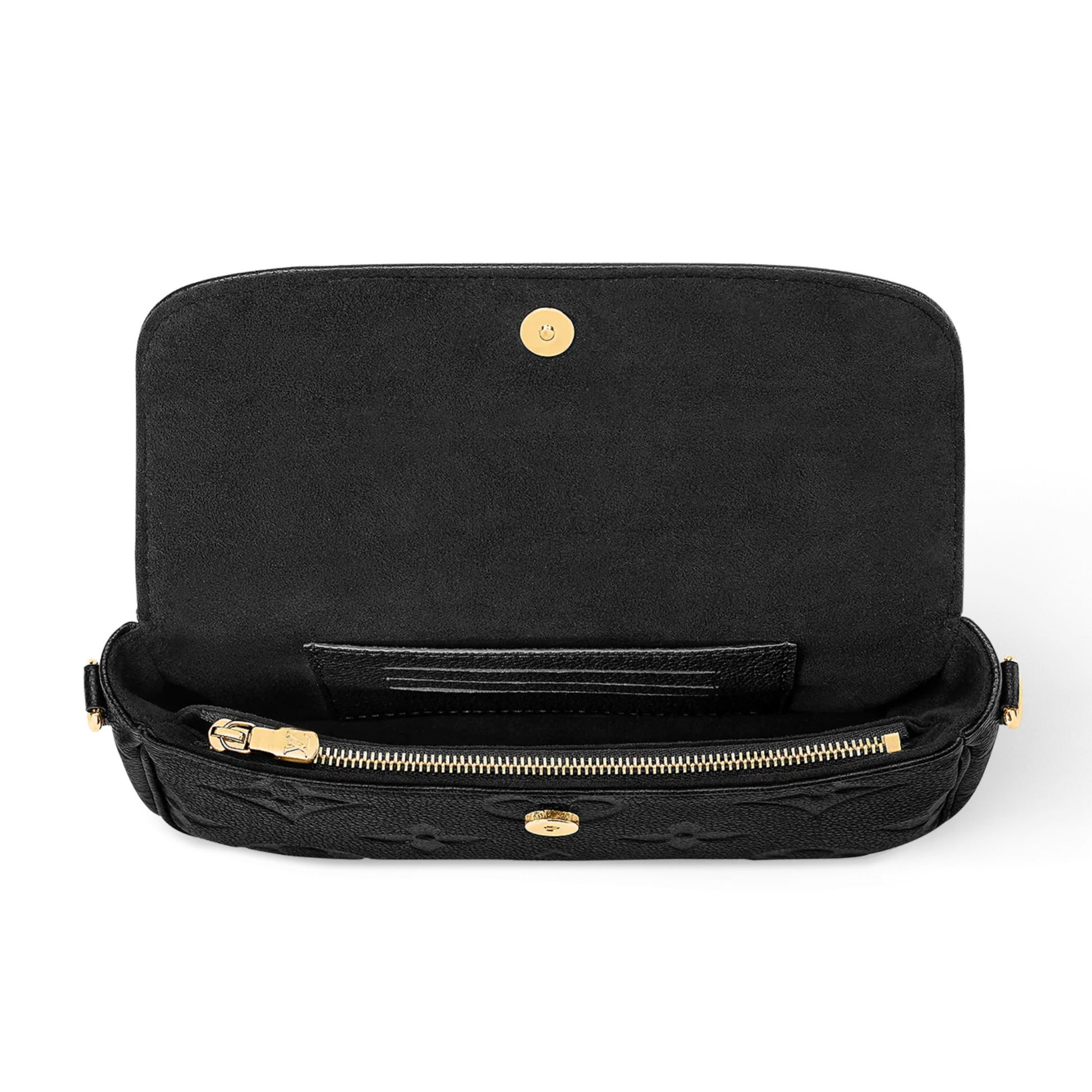 Louis Vuitton Wallet On Chain Ivy Clutch - Black