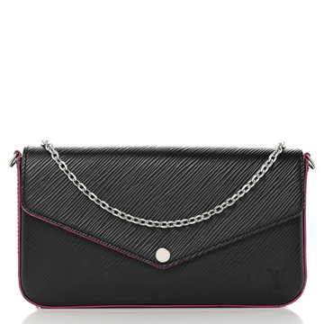 Louis Vuitton Epi Pochette Felicie Black - Hot Pink/Black