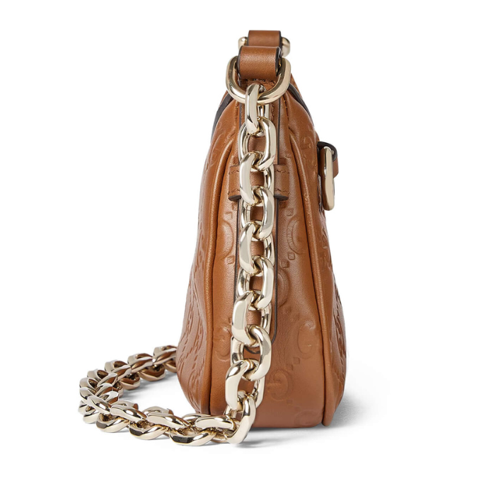 Gucci GG Emblem Mini Shoulder Bag – Brown