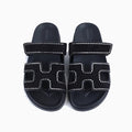 Hermes Chypre Suede Crystals Sandals - Black