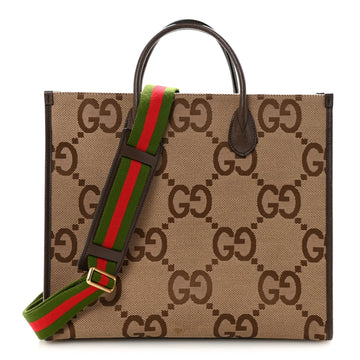 Gucci GG Textured Jumbo Tote Bag – Beige