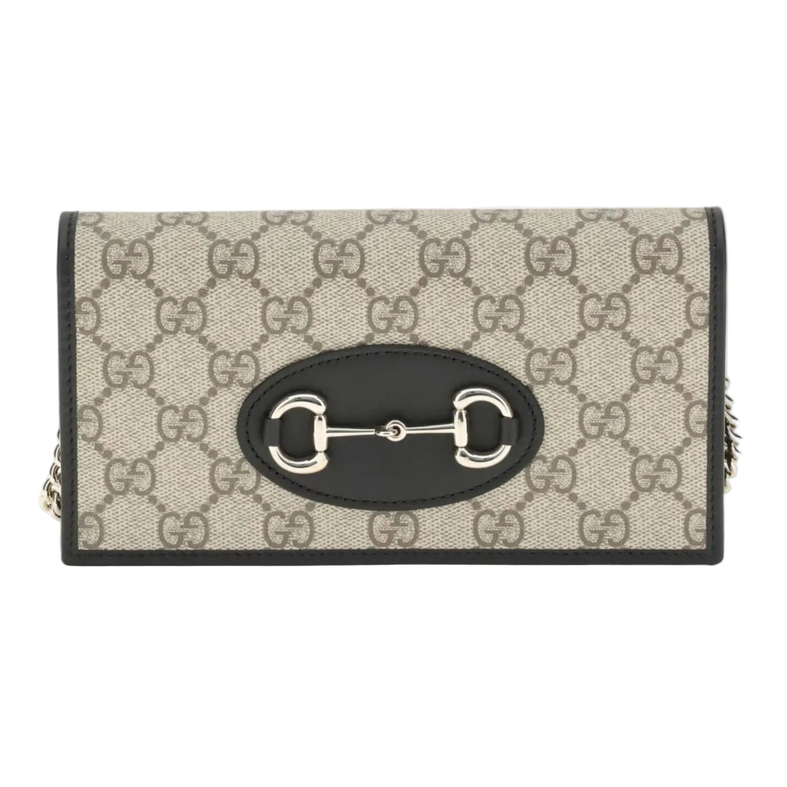Gucci Horsebit 1955 Chain Wallet - Gray