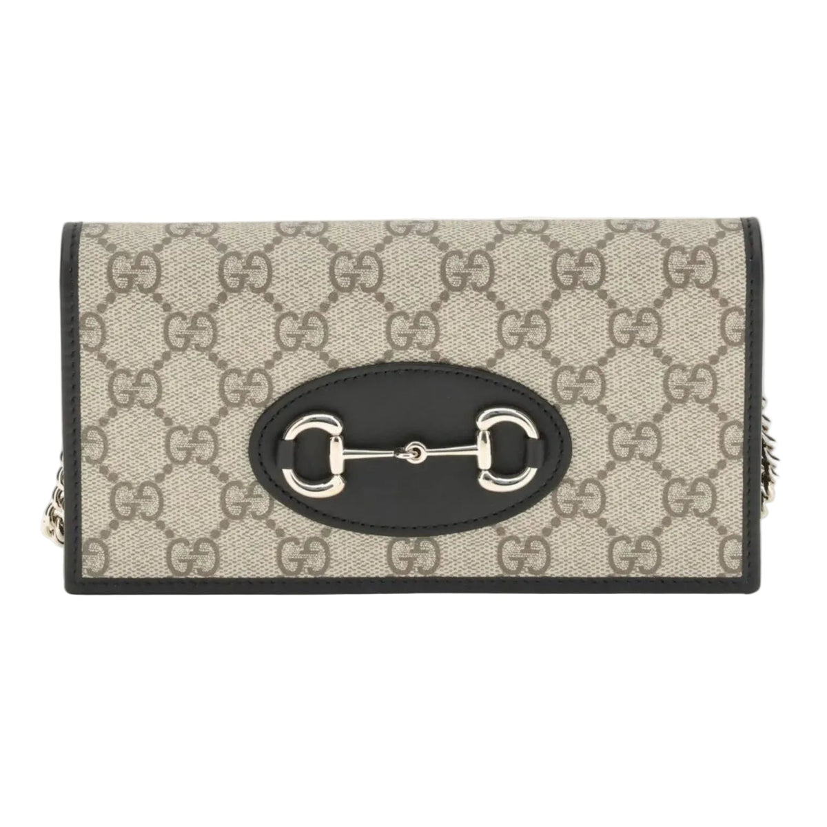 Gucci Horsebit 1955 Chain Wallet - Gray